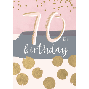 70th Birthday - Greeting Card - Birthday
