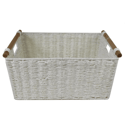 White Nesting Storage Basket
