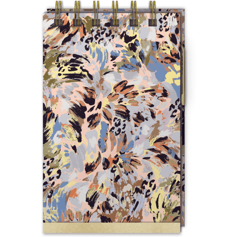 Abstract Animal Jotter Pad With Pen