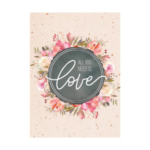 All You Need Is Love - Greeting Card - Wedding