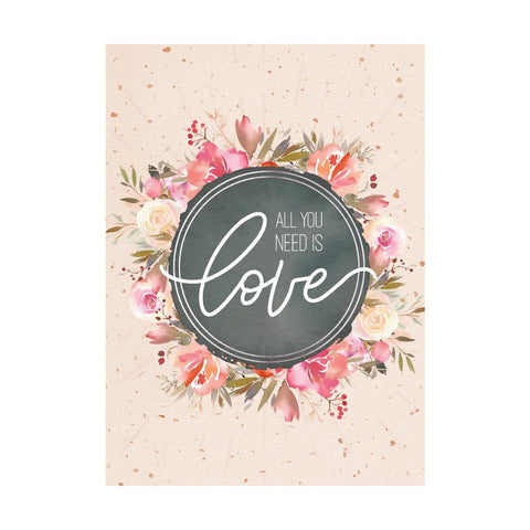 All You Need Is Love - Greeting Card - Wedding