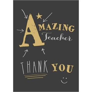 Amazing Teacher Thank You - Greeting Card - Teacher