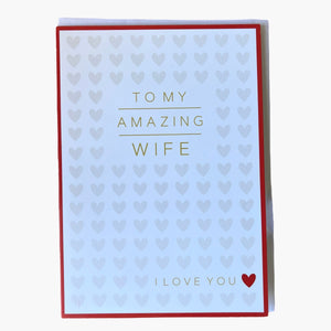 Amazing Wife - Greeting Card - Anniversary / Love