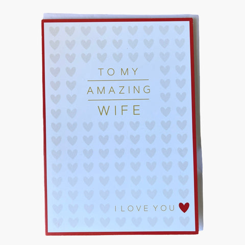 Amazing Wife - Greeting Card - Anniversary / Love