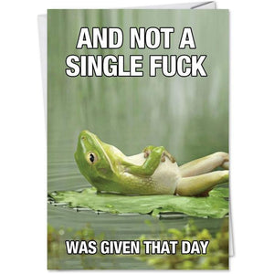 And Not A Single Fuck - Greeting Card - Birthday