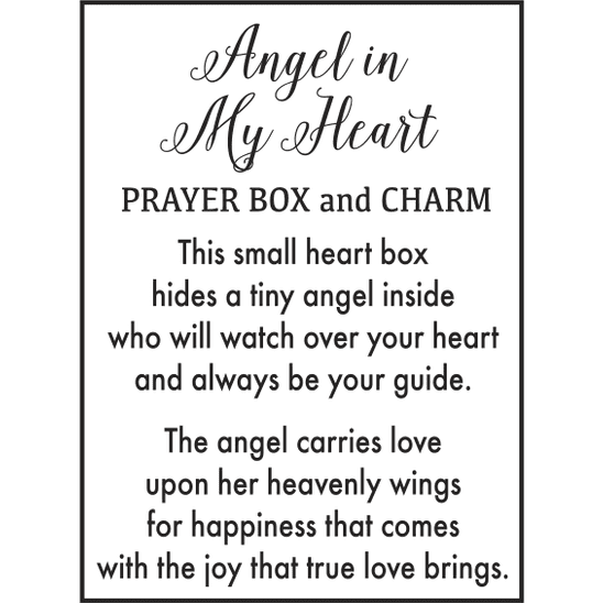 Angel In My Heart - Prayer Box & Charm