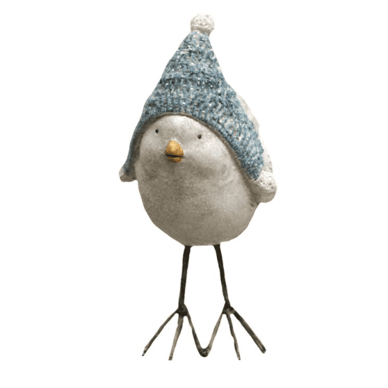 Angel Winter Bird With Hat