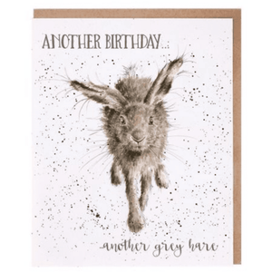 Little Grey Hare - Greeting Card - Birthday