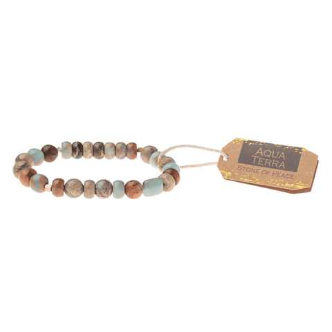 Aqua Terra Stone Bracelet - Stone Of Peace