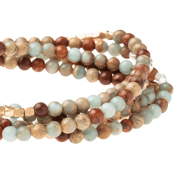 Aqua Terra - Stone Of Peace - Wrap Bracelet / Necklace