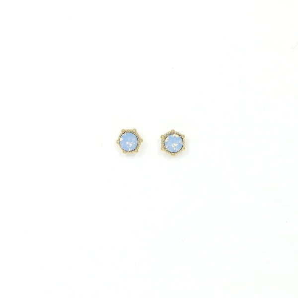 Astrid Stud Earrings - Blue Opal