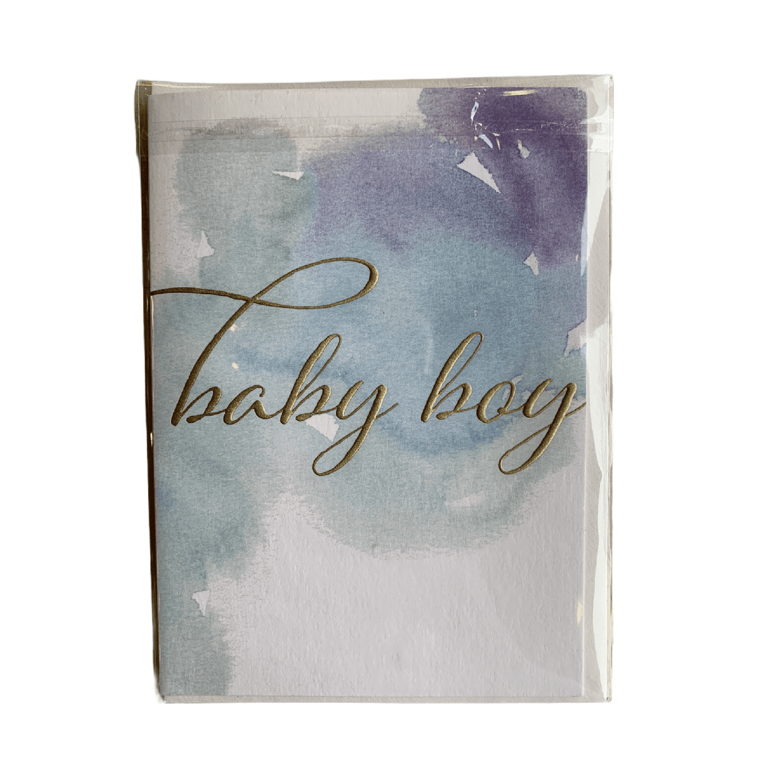 Baby Boy Watercolour - Greeting Card - Baby