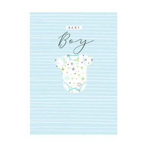 Baby Boy Vest - Greeting Card - Baby