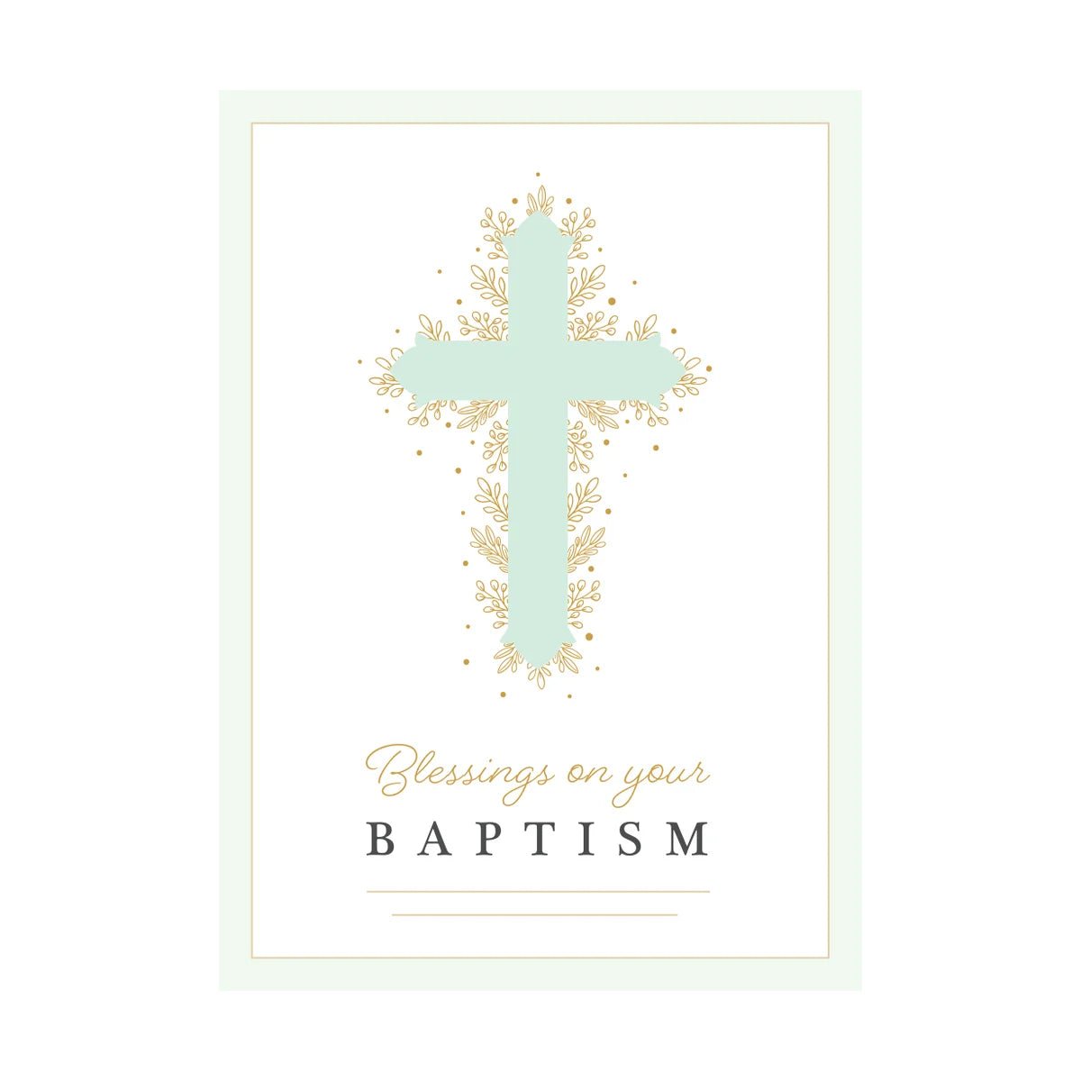 Baptism Green - Greeting Card - Baptism