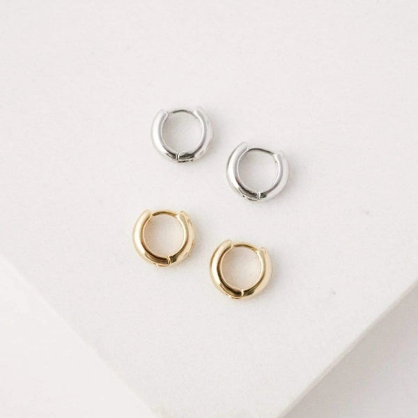 Bea 10mm Huggie Hoop Earrings