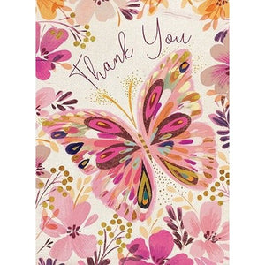 Beautiful Butterfly - Greeting Card - Thank You