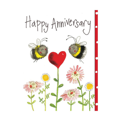 Bees & Hearts - Greeting Card - Anniversary