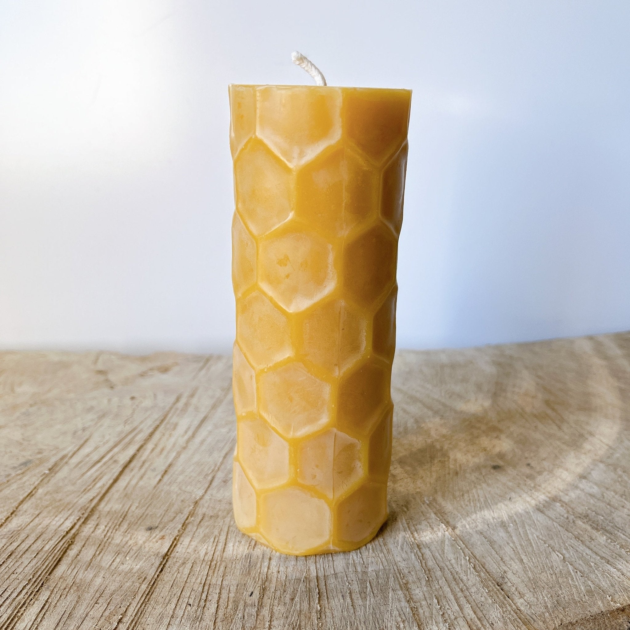 Beeswax Honeycomb Pillar Candle