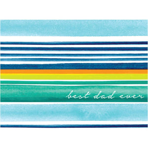 Best Dad Ever Stipes- Greeting Card - Father's Day
