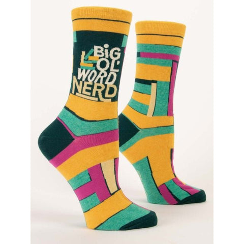 Big Ol' Word Nerd W-Crew Socks
