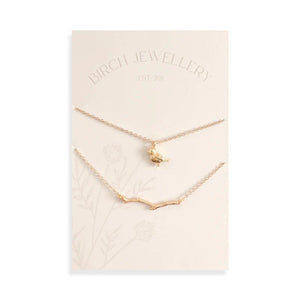 Bird & Branch Necklace Set