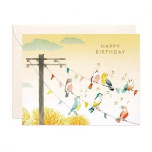 Birds On A Wire - Greeting Card - Birthday