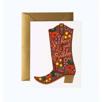 Birthday Boot - Greeting Card - Birthday