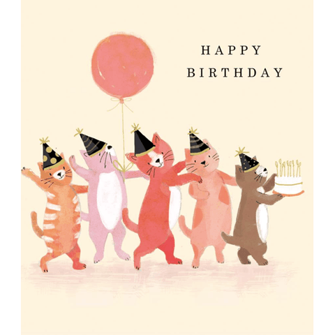 Birthday Cat Parade - Greeting Card - Birthday