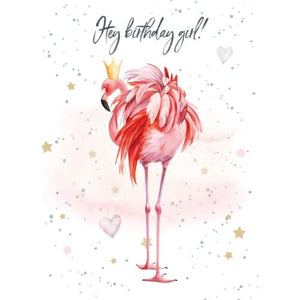 Birthday Flamingo - Greeting Card - Birthday
