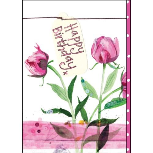 Birthday Peonies - Greeting Card - Birthday