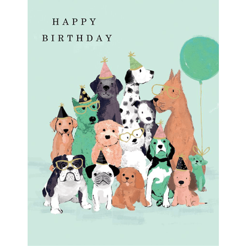 Birthday Wishes From The Pack- Greeting Card - Birthday