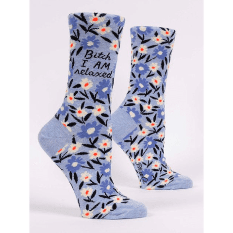 Bitch I Am Relaxed Women's Crew Socks