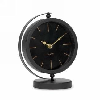 Metal Table Clock On Foot