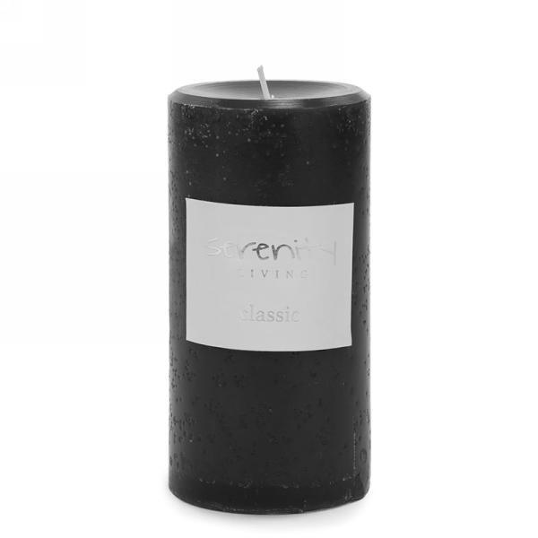 Black Pillar Candle