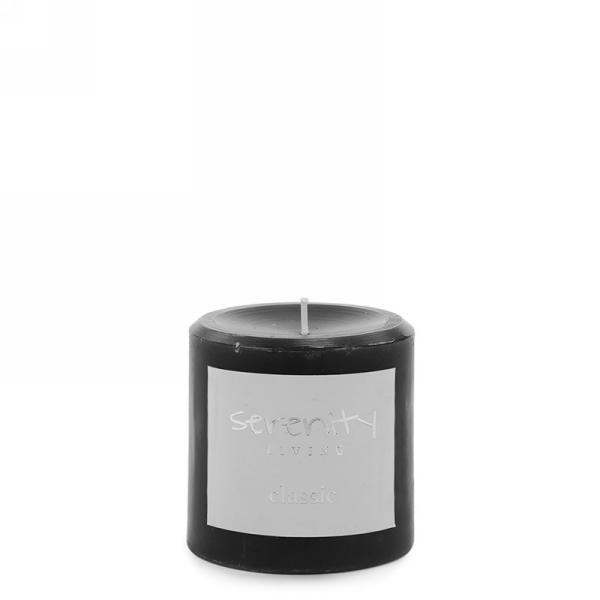 Black Pillar Candle