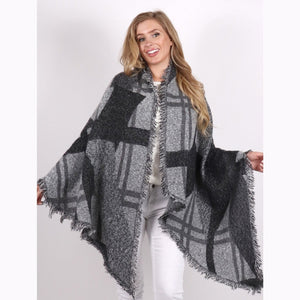 Blanket Scarf - Asymmetrical Pattern