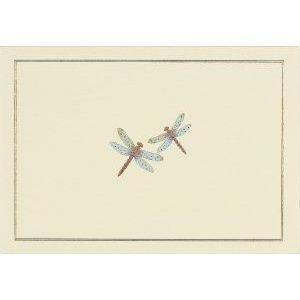 Blue Dragonflies - Notecard Set - Blank