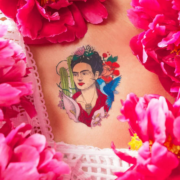 Botanical Frida Temporary Tattoo