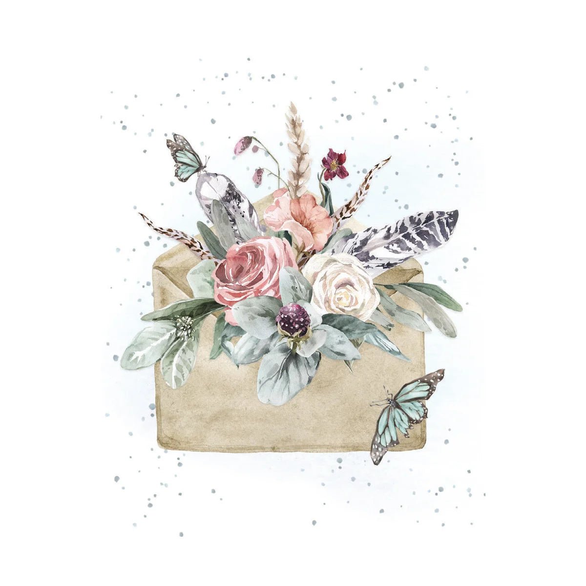Bouquet Of Memories - Enclosure Greeting Card - Blank