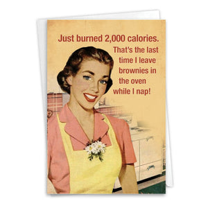 Brownies In The Oven - Greeting Card - Birthday