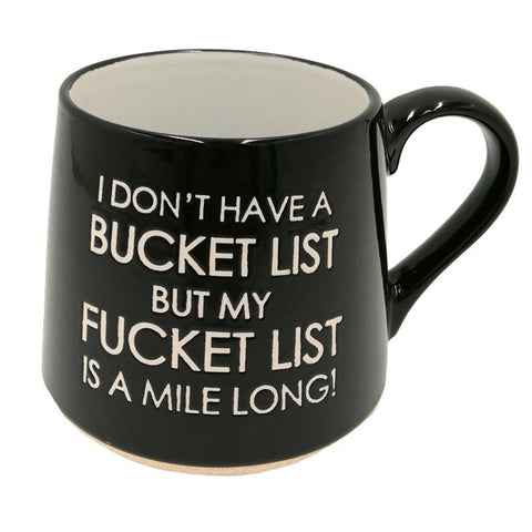 Bucket List Fat Bottom Mug