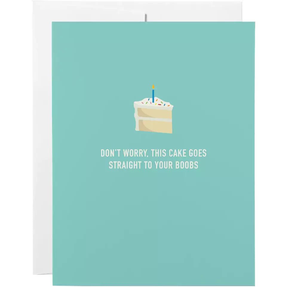 Cake Boobs - Greeting Card - Birthday