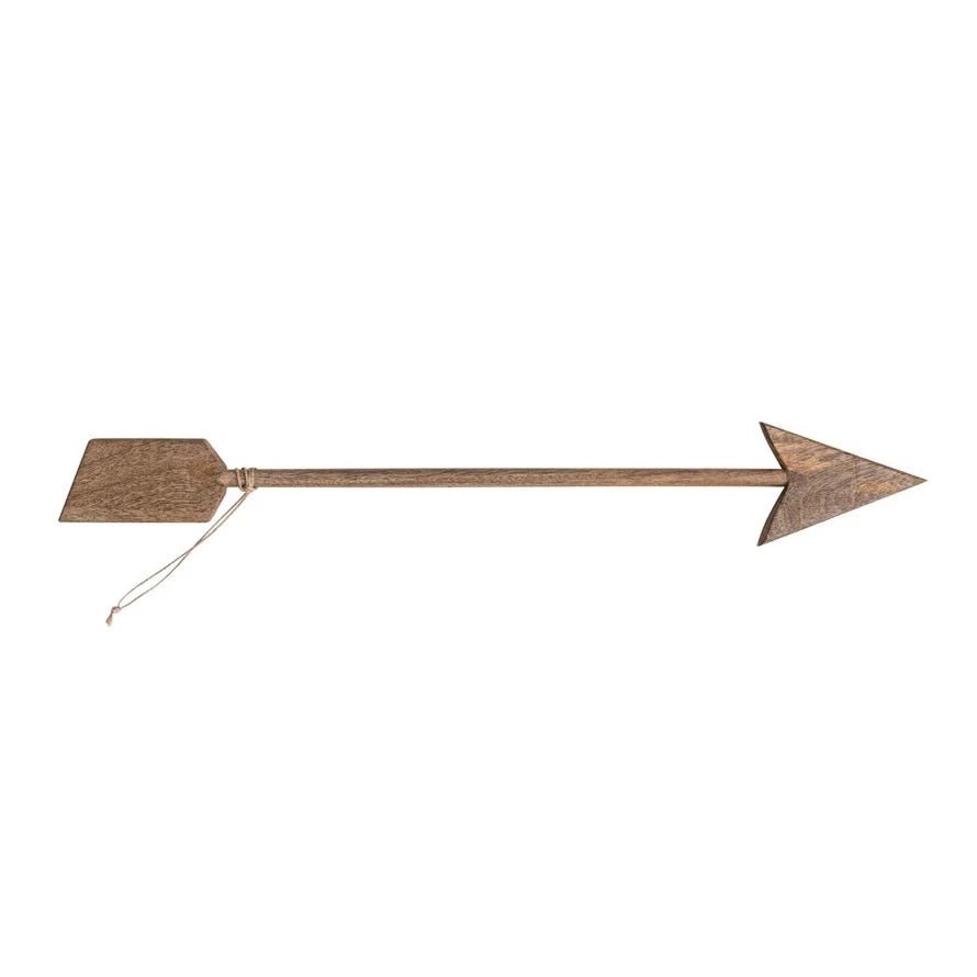 Carved Mango Wood Arrow