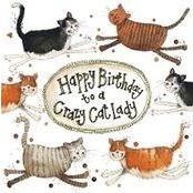 Cat Lady - Greeting Card - Birthday
