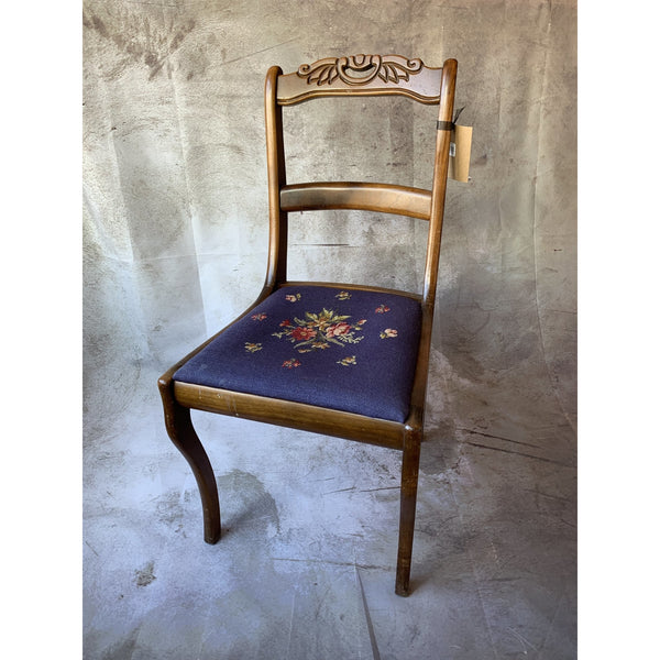 Chair with Embroidered Seat