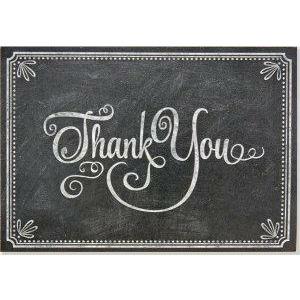 Chalkboard - Notecard Set - Thank You