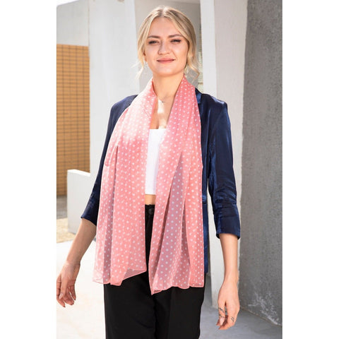 Chiffon Scarf - Polka Dots