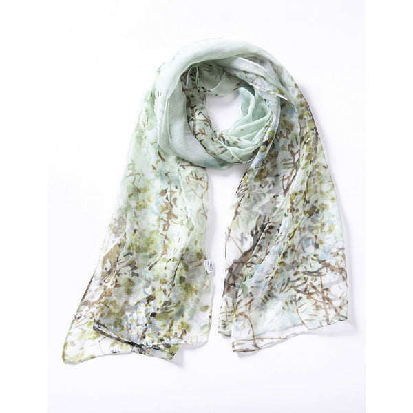 Chiffon Scarf - Soft Subtle Forest