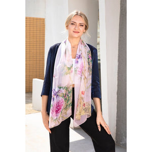 Chiffon Scarf - Spring Garden