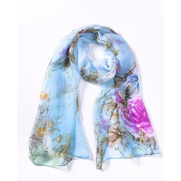 Chiffon Scarf - Spring Garden